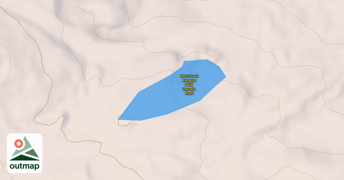 Map of Mo's Stash Forever Wild Terrain Park