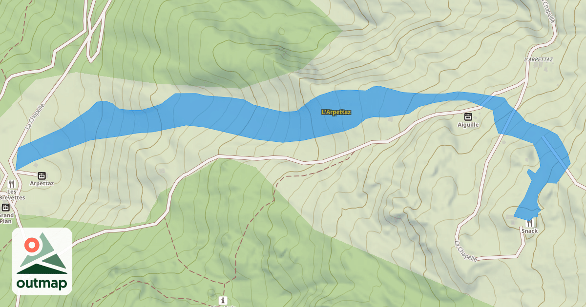 Map of L'Arpettaz
