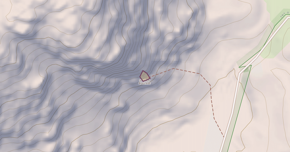 Map preview of Smooth Buttress