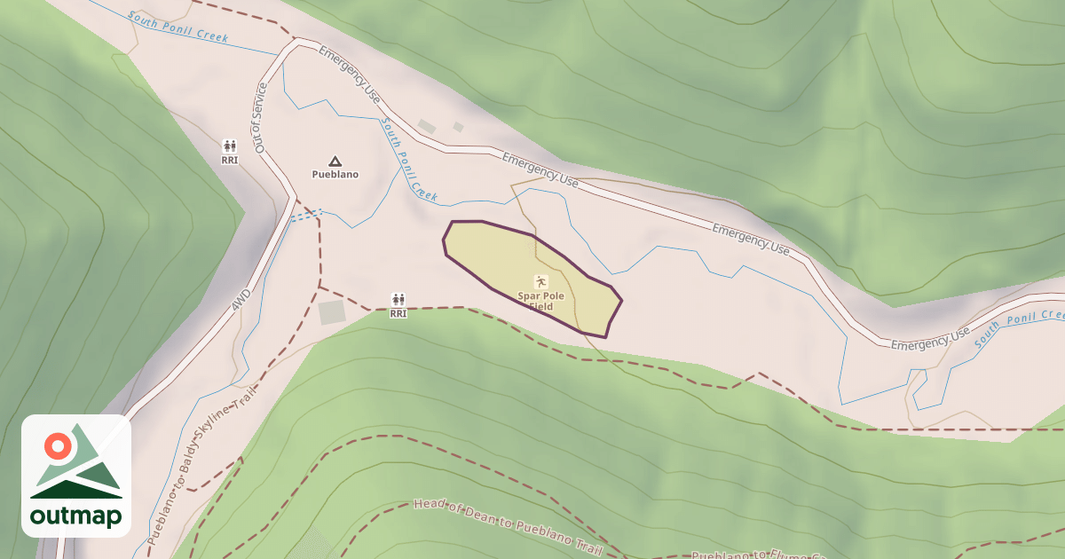 Map of Spar Pole Field