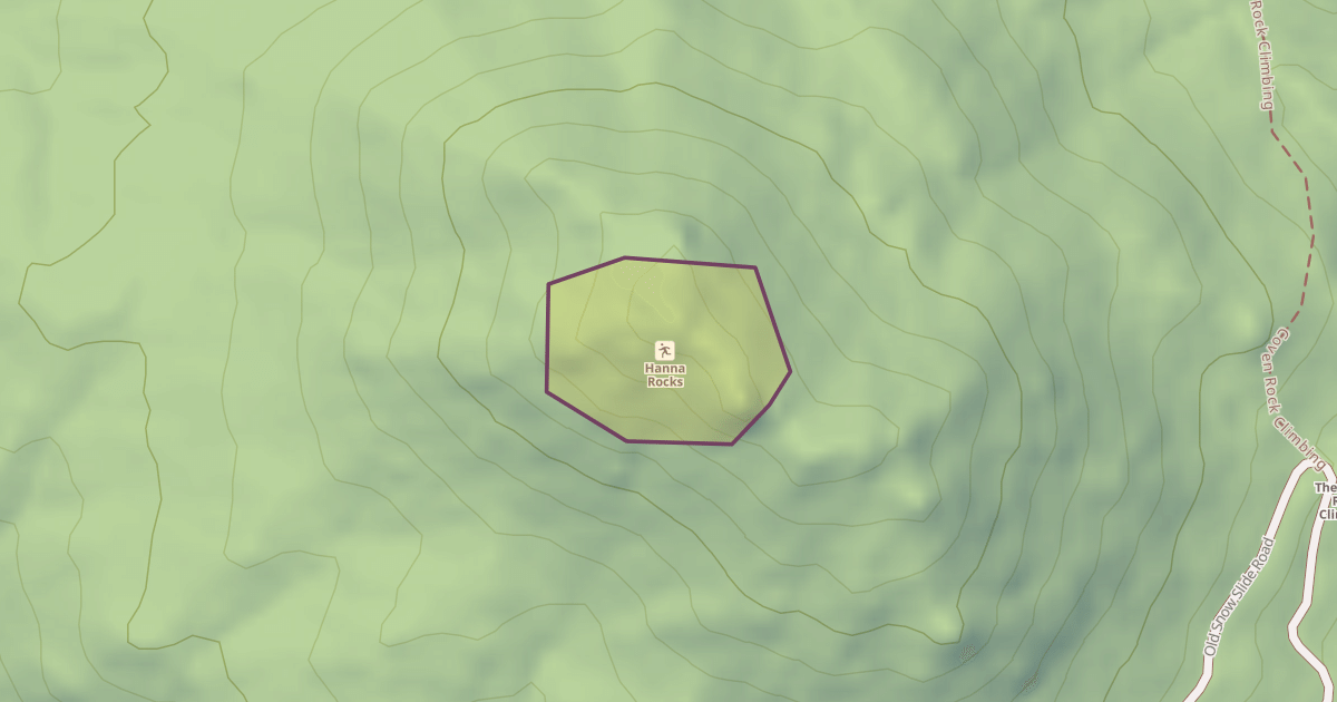 Map preview of Hanna Rocks