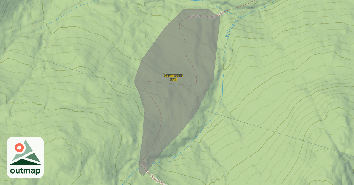 Map of Catamount trail
