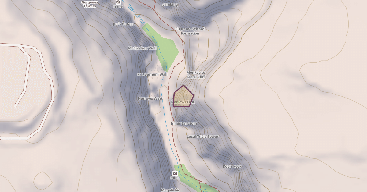 Map preview of Narrows East