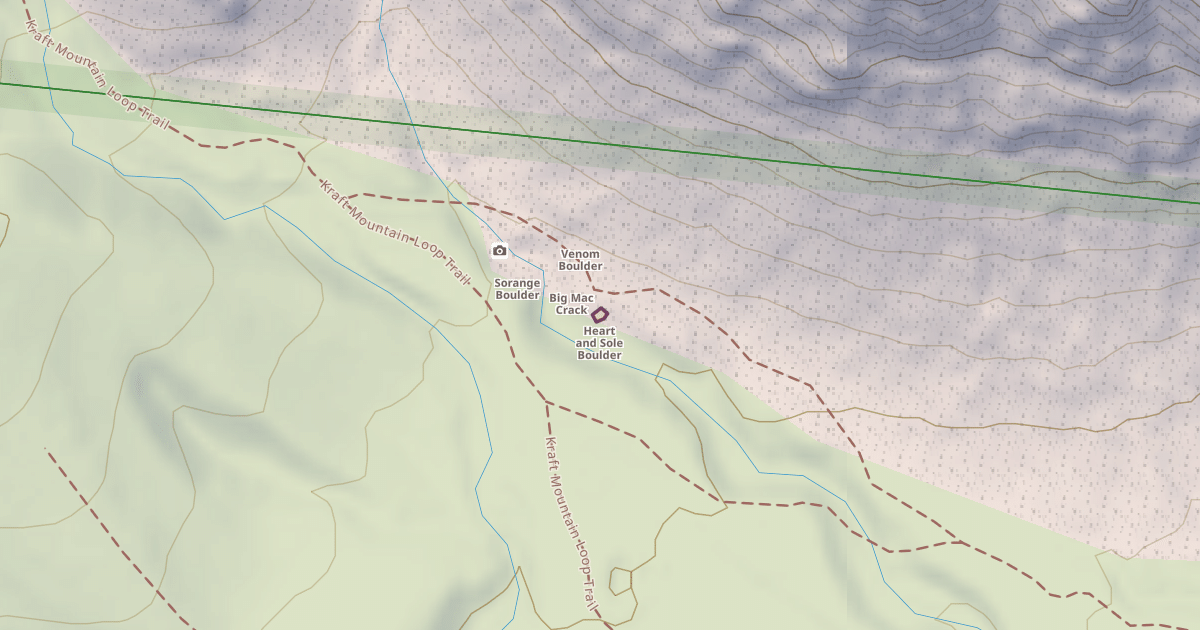 Map preview of Heart and Sole Boulder