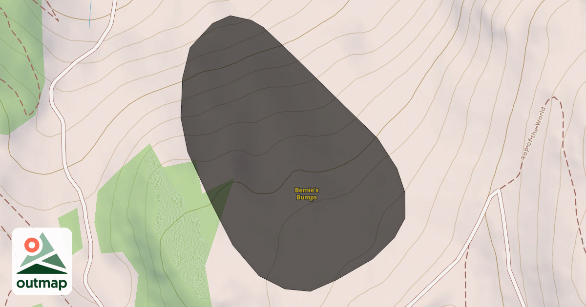 Map of Bernie's Bumps