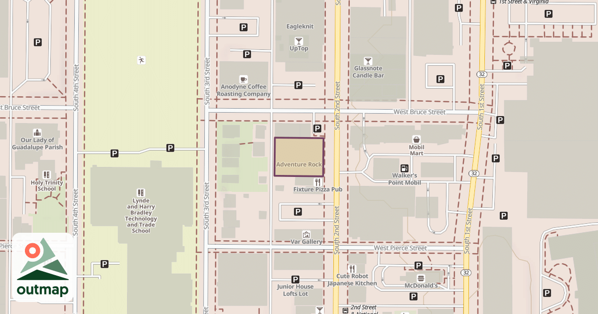 Map of Adventure Rock