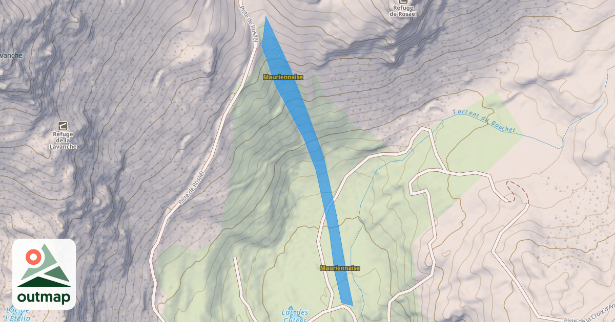 Map of Mauriennaise