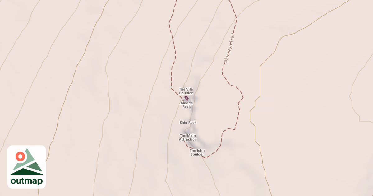 Map of Aider's Rock