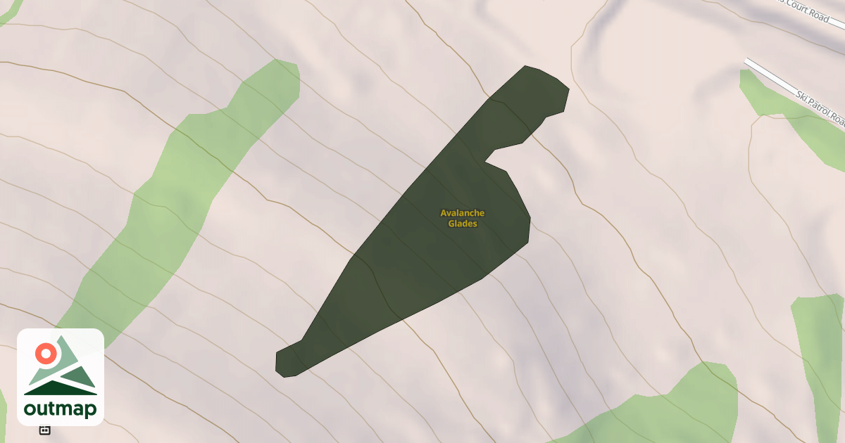 Map of Avalanche Glades