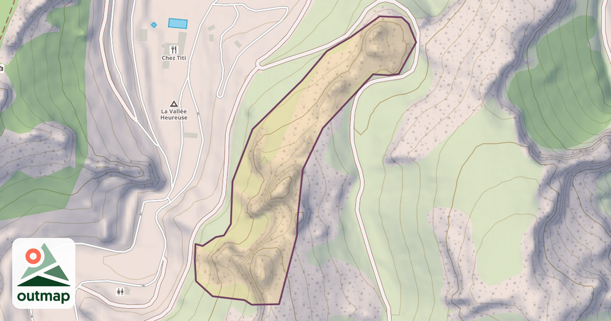 Map of Vallée heureuse