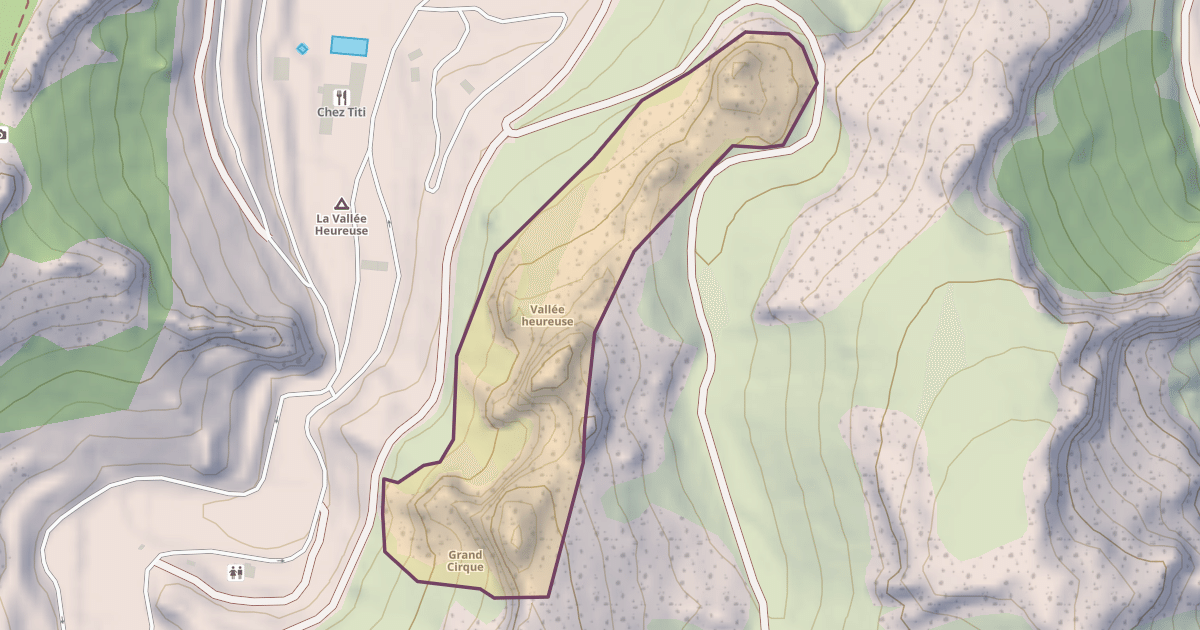 Map preview of Vallée heureuse