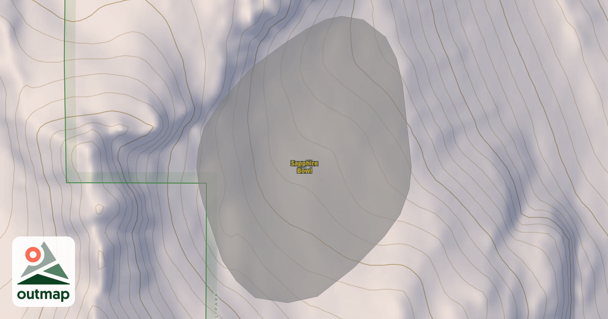 Map of Sapphire Bowl