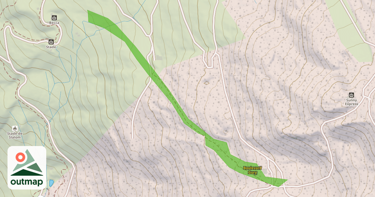 Map of Boulevard Gury