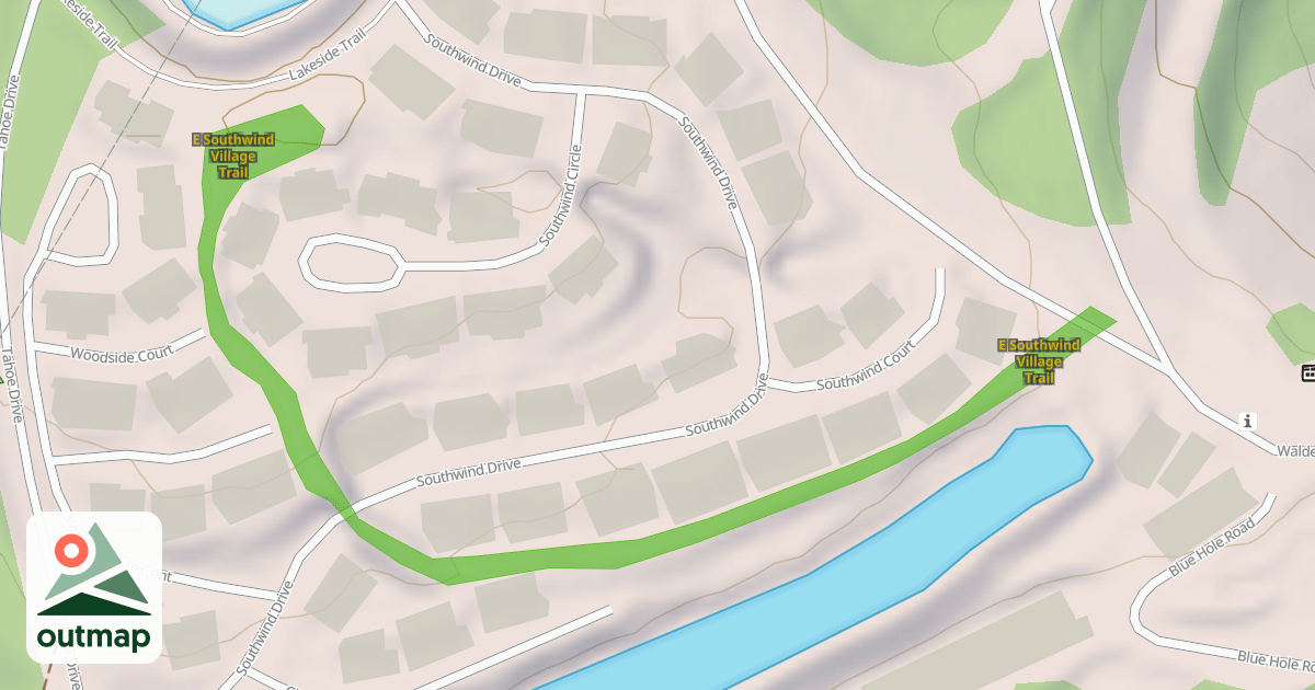 Map of E Southwind Village Trail