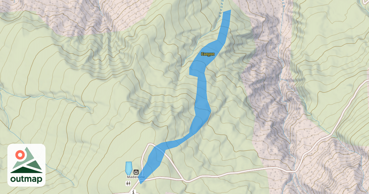 Map of Canyon