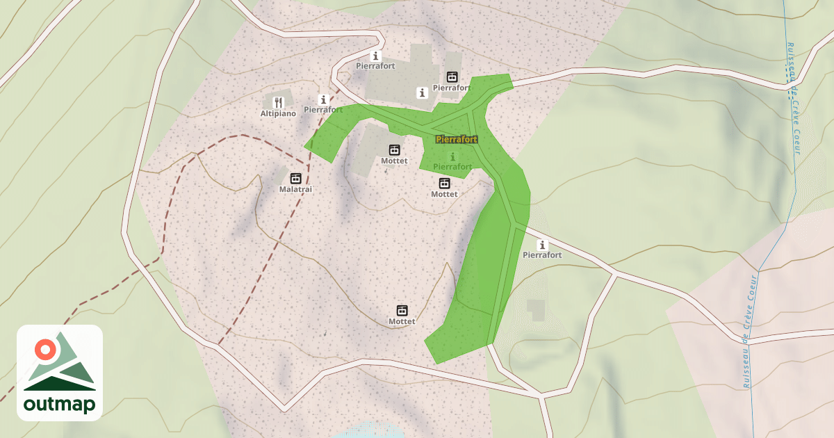 Map of Pierrafort