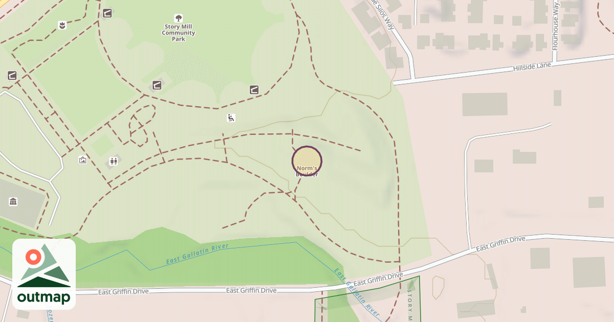 Map of Norm's Boulder