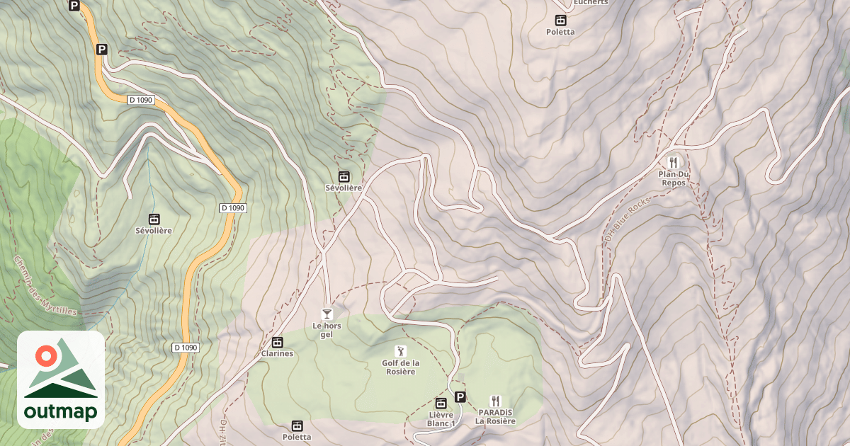 Map of Snowpark Poletta