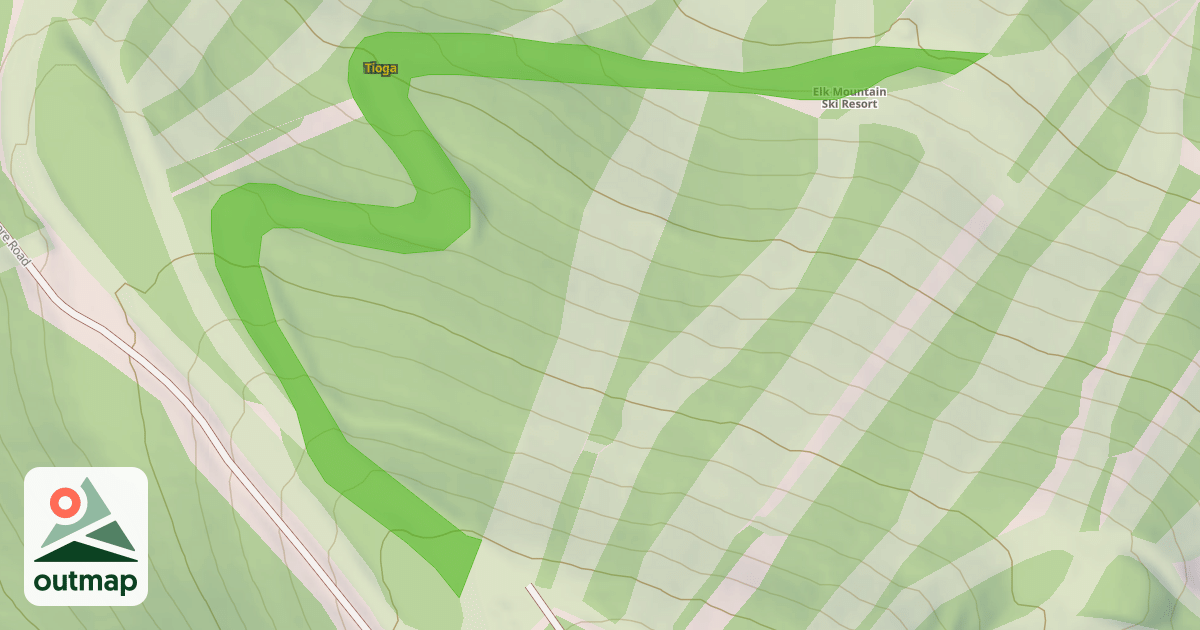 Map of Tioga