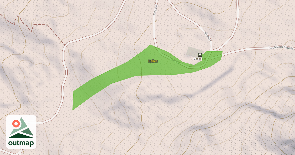 Map of Dalles