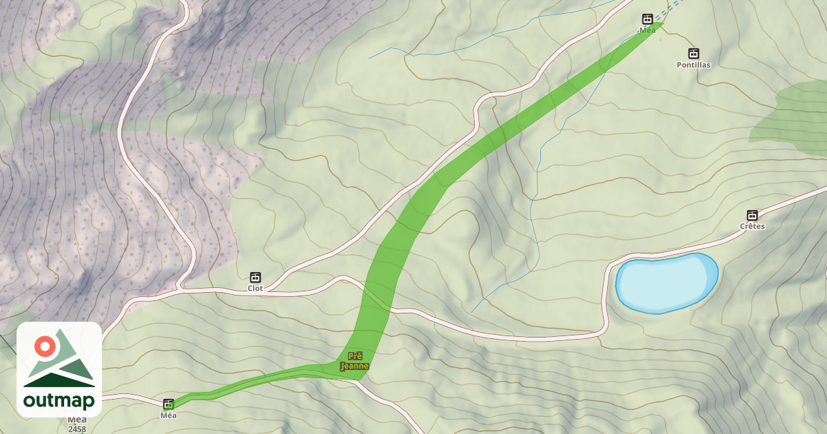 Map of Pré Jeanne