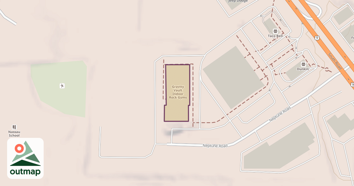 Map of Gravity Vault Indoor Rock Gyms