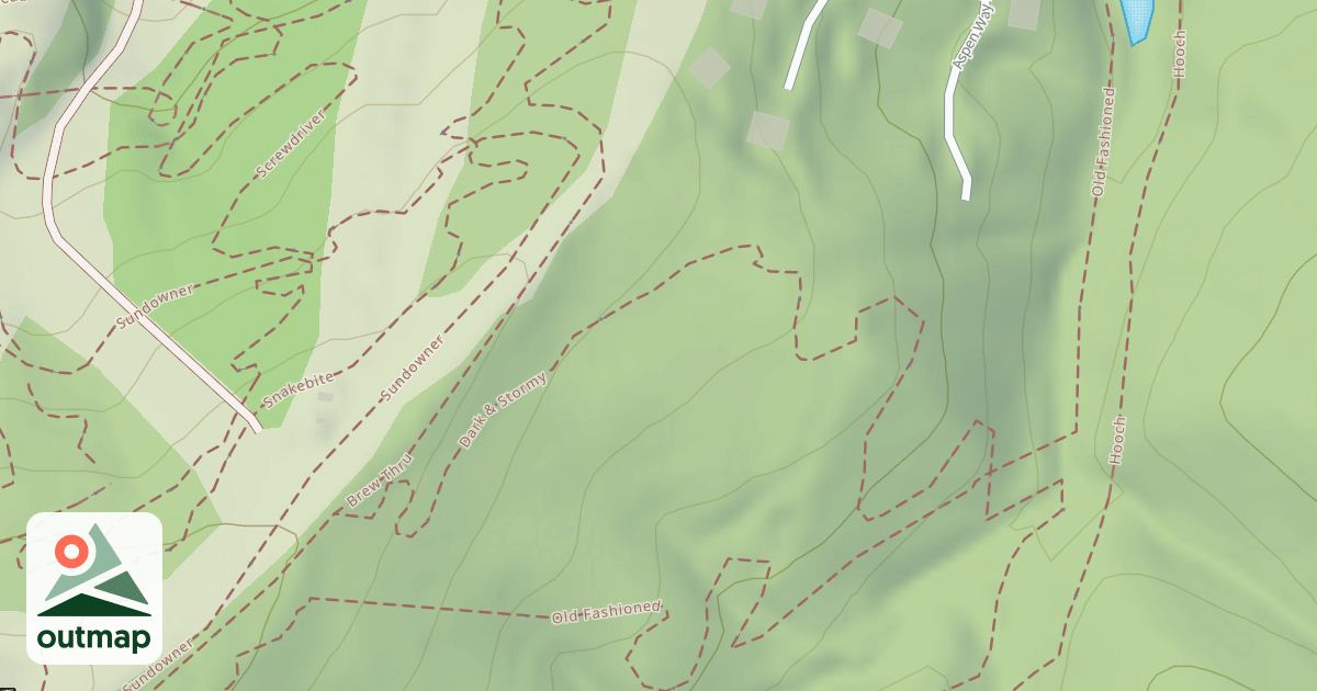 Map of Thunder Jug Terrain Park