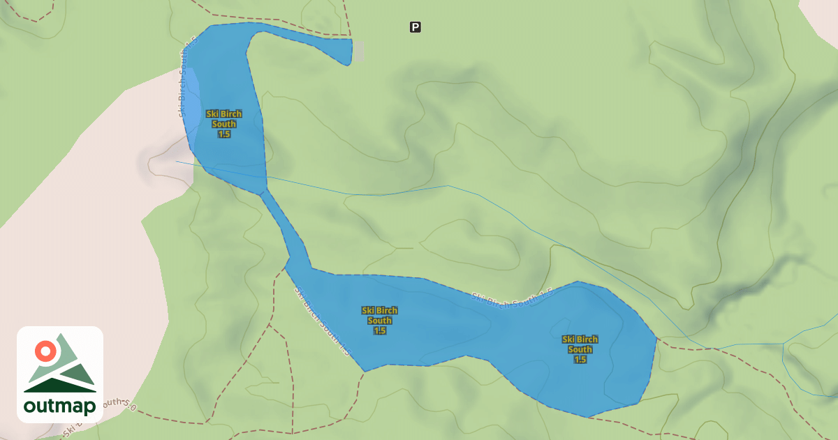 Map of Ski Birch South 1.5