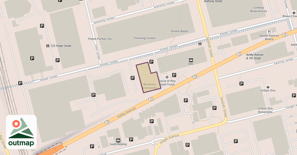 Map of Berkeley Ironworks