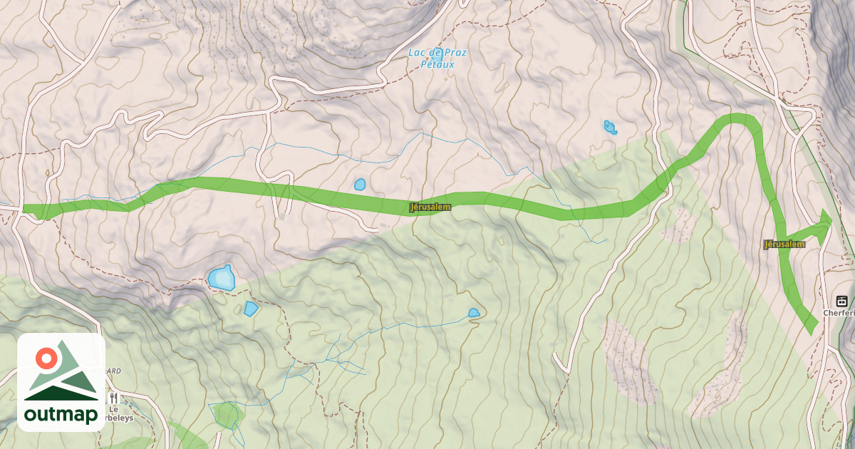 Map of Jérusalem