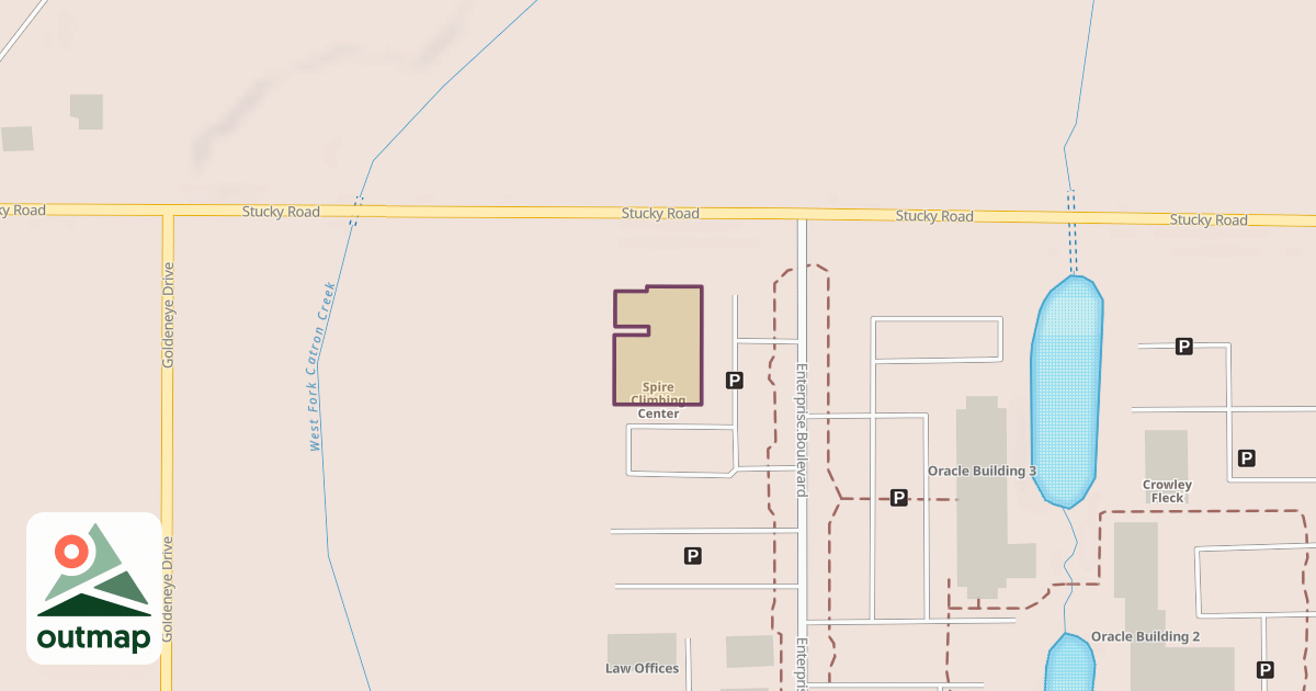 Map of Spire Climbing Center