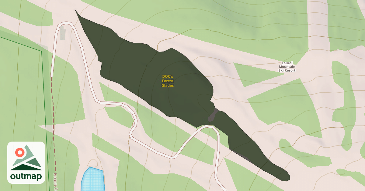 Map of DOC's Forest Glades