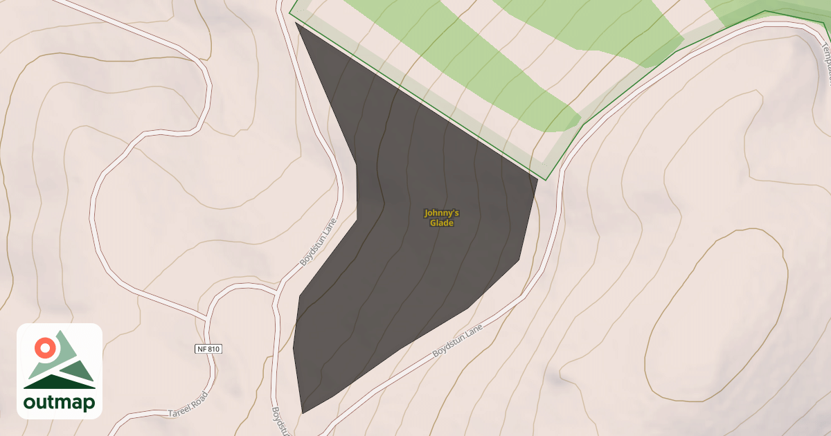 Map of Johnny's Glade