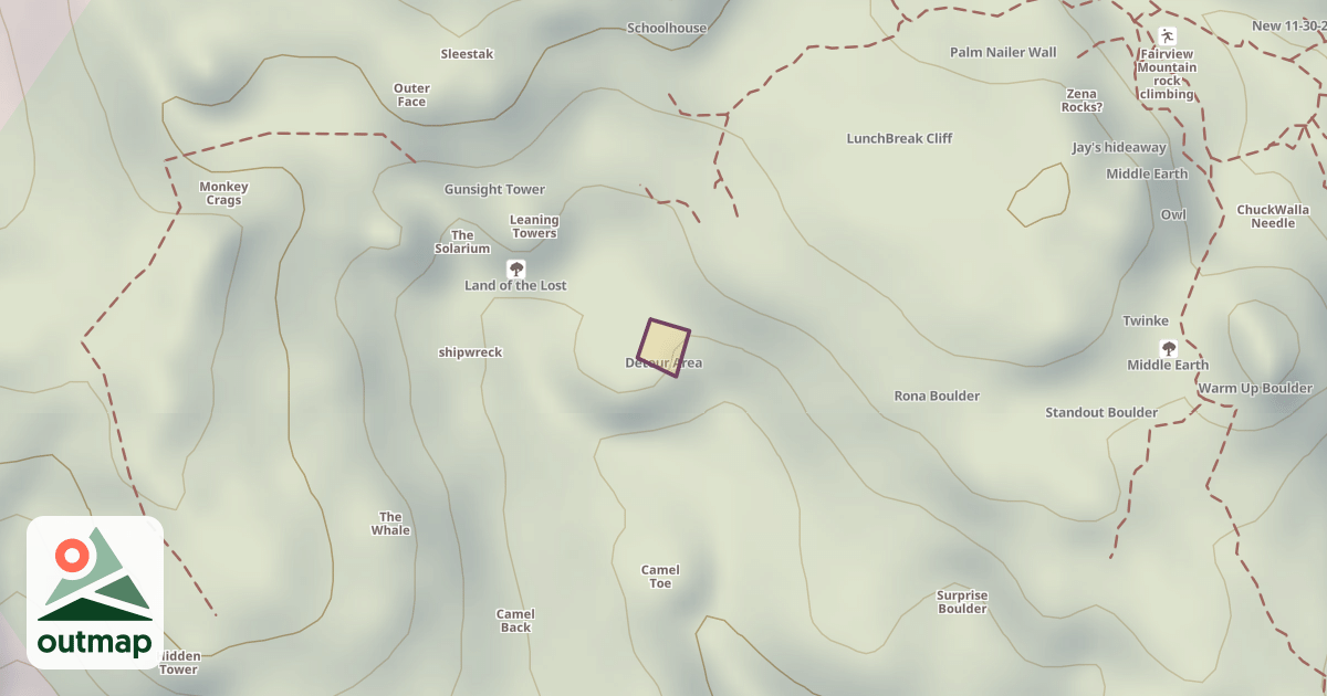 Map of Detour Area