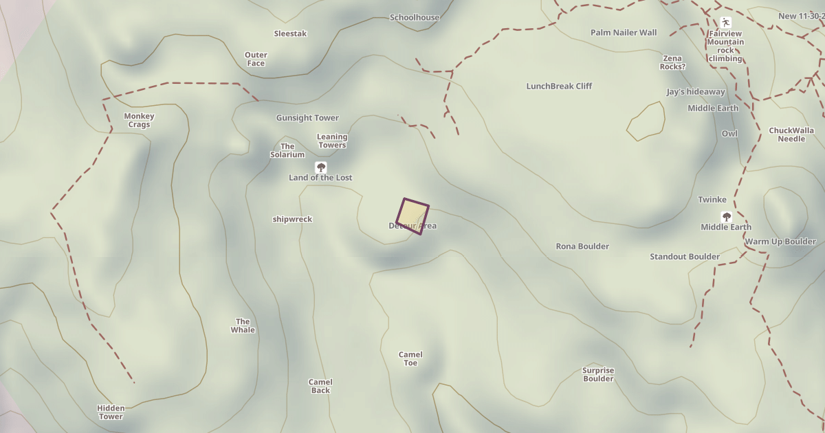 Map preview of Detour Area