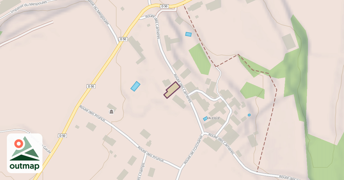 Map of Salle d'escalade de Veyrignac