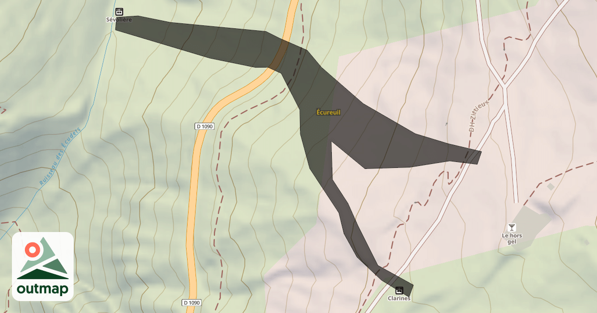 Map of Écureuil