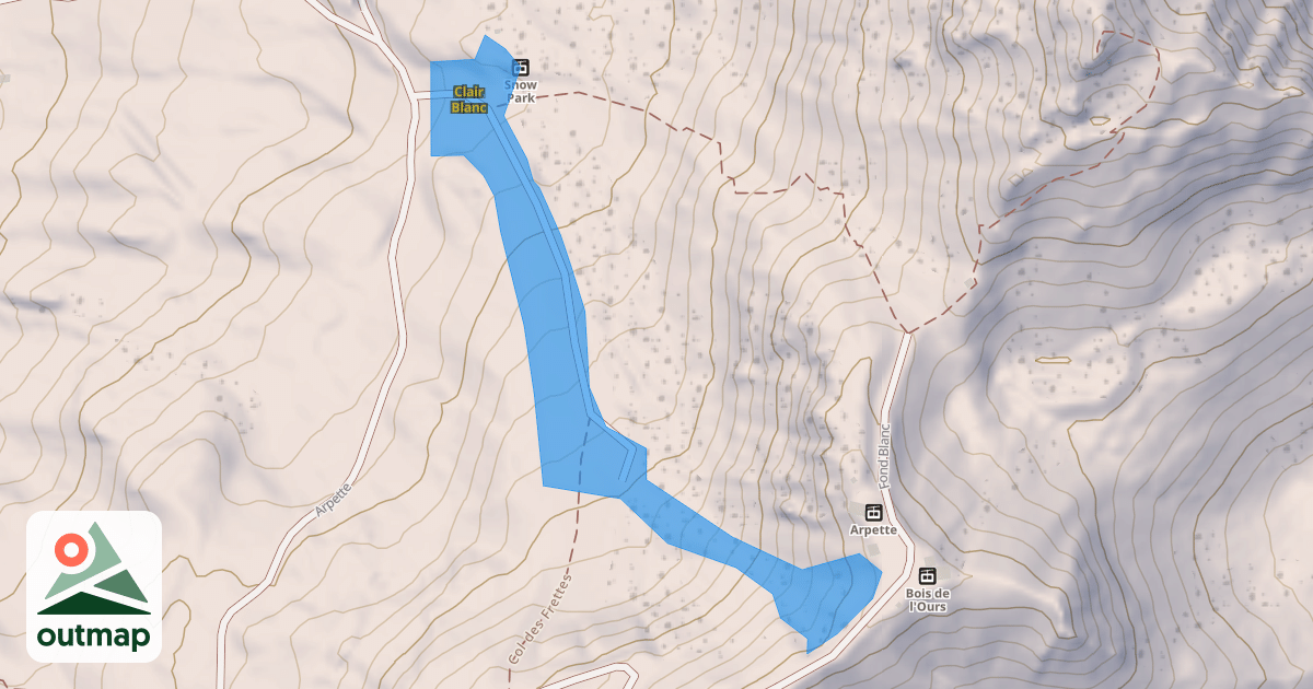 Map of Clair Blanc