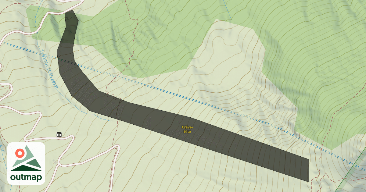 Map of Crêve-tête