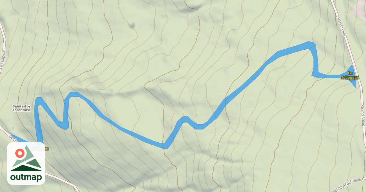 Map of Le Toboggan