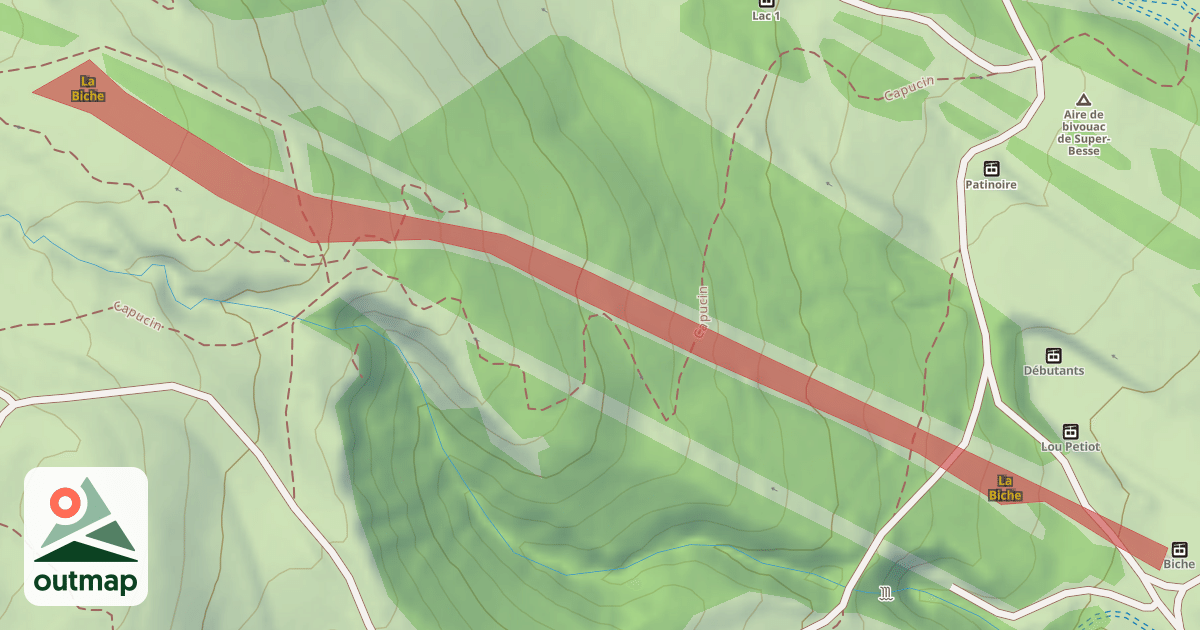 Map of La Biche