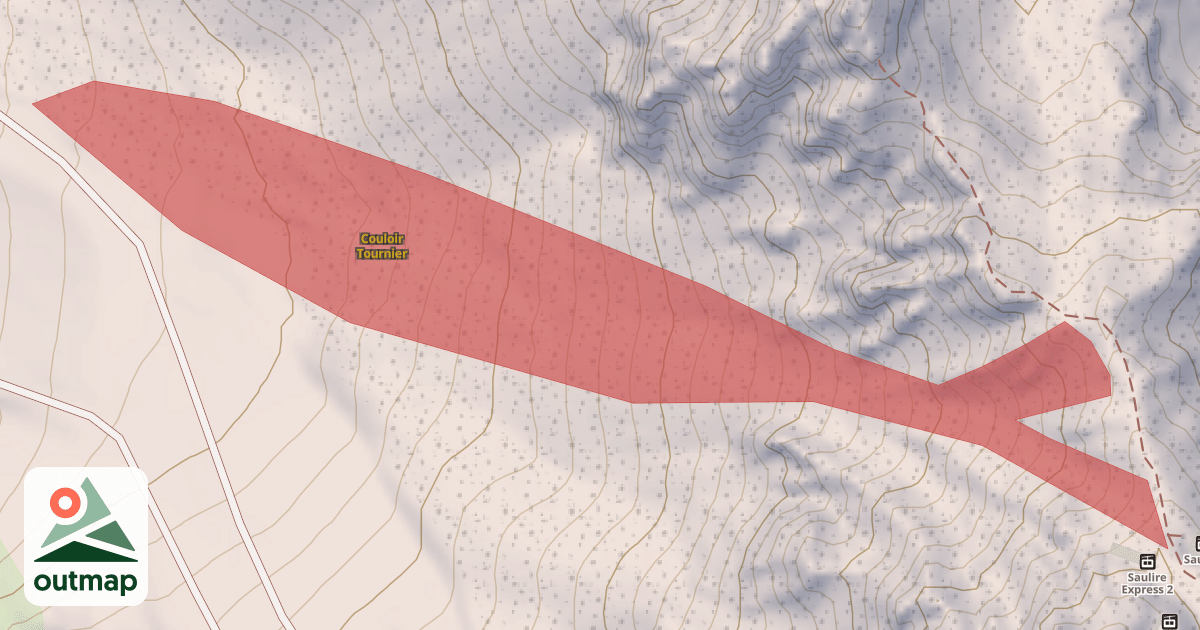 Map of Couloir Tournier
