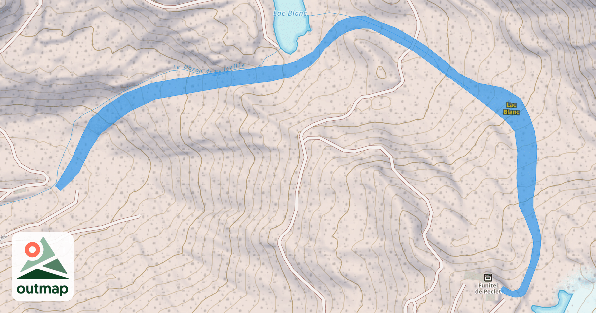 Map of Lac Blanc