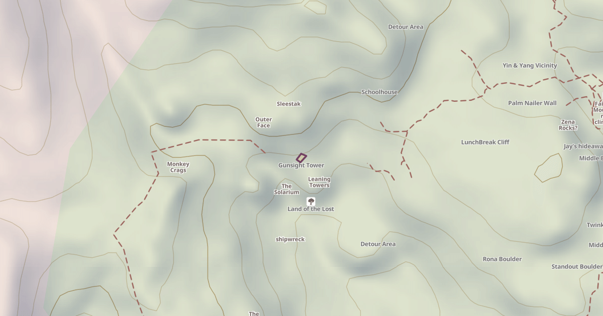 Map preview of Gunsight Tower