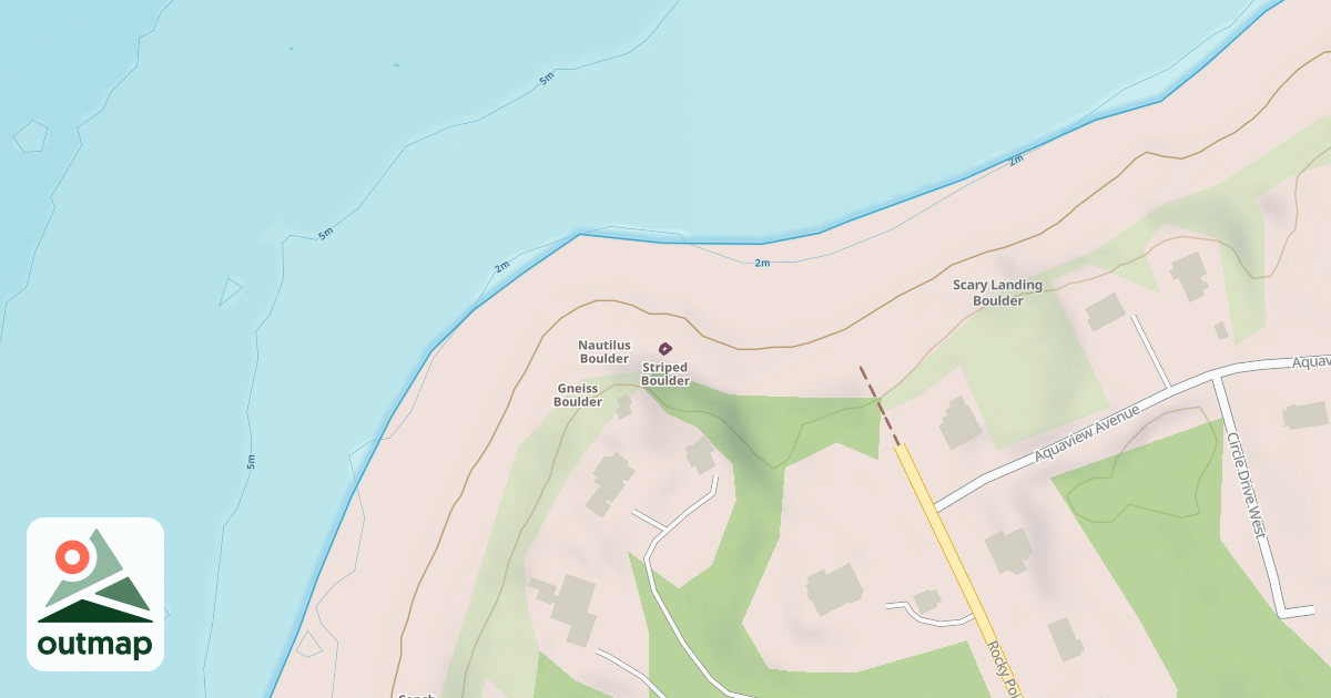 Map of Striped Boulder
