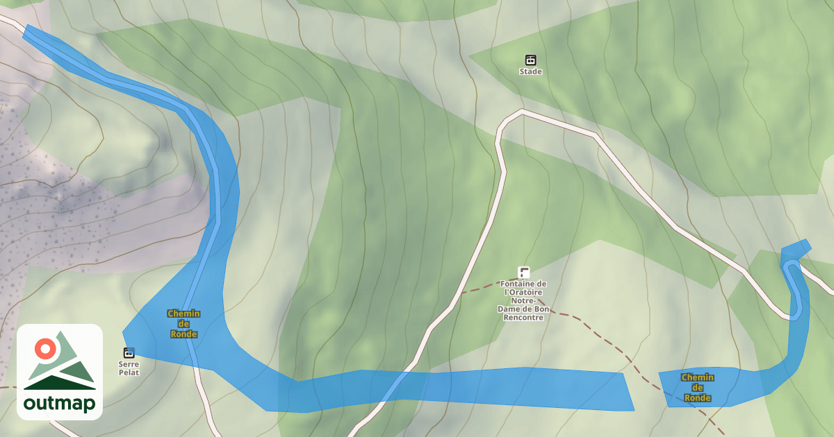 Map of Chemin de Ronde