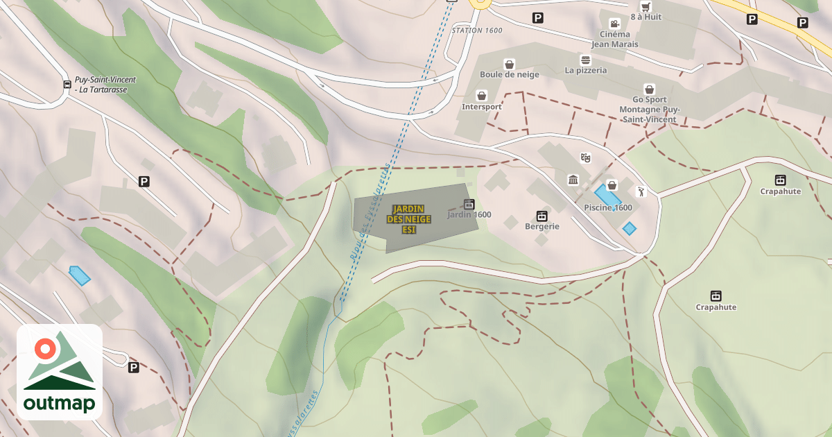 Map of JARDIN DES NEIGE ESI