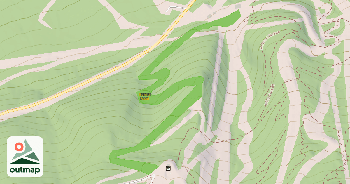 Map of Burma Road