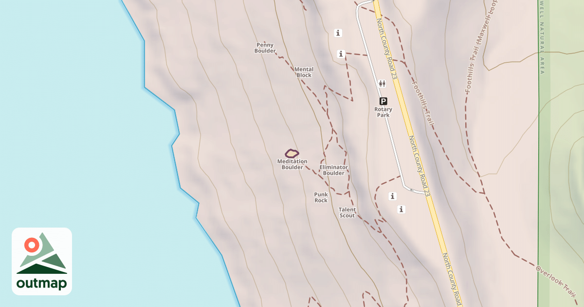 Map of Meditation Boulder
