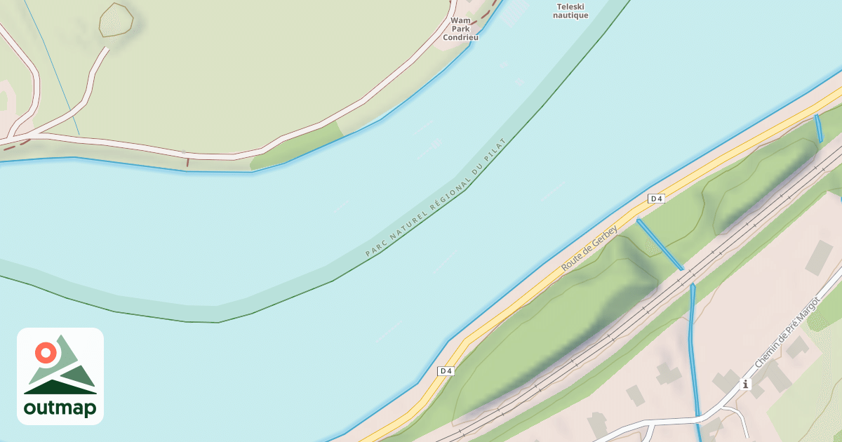 Map of Téléski nautique